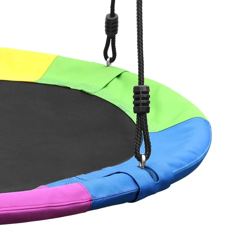 STLF Six-color outdoor gel playground swing 900D round children's hanging tree swing 100cm 500lbs load-bearing 2-year warranty