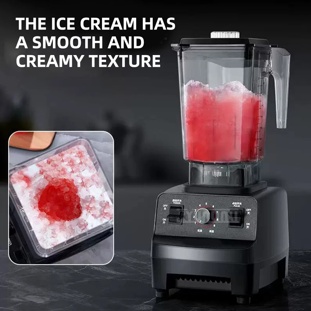 3L Commercial High-Speed Milk Tea Mixer Crusher Multi-Function Juice Soybean Milk Machine 2308A for Business Use