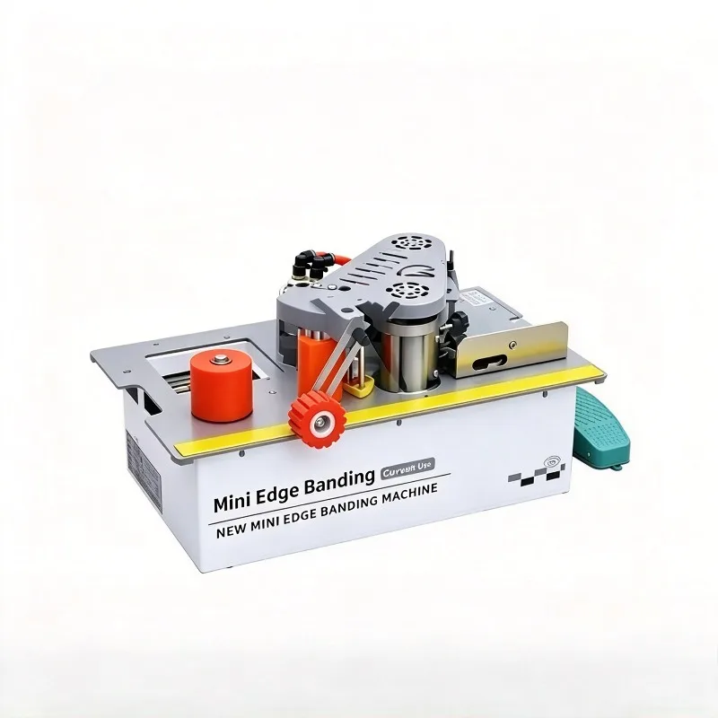 Mini Edge Banding Machine Woodworking Home Decoration Curved Straight Line Saw Bench Type Edge Banding Machine