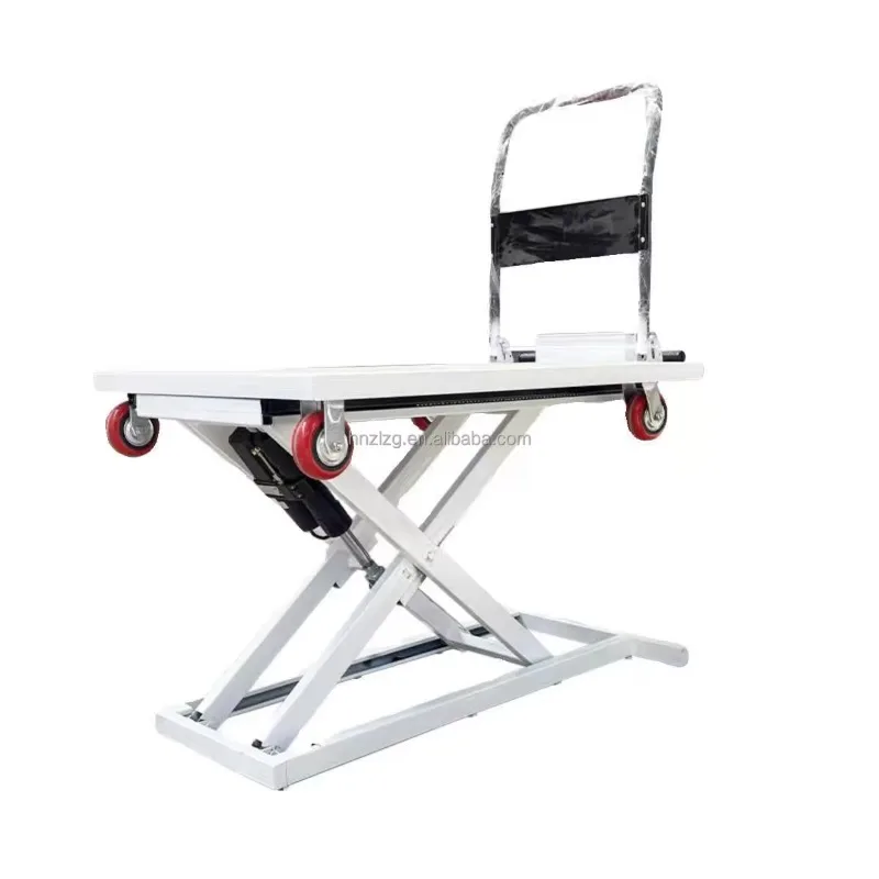 【Best-selling】Hot Selling Electric Steel Lift Table Platform Scissor Hydraulic Cargo Lift Trolley Flatbed Car Truck Loading Unlo view 2