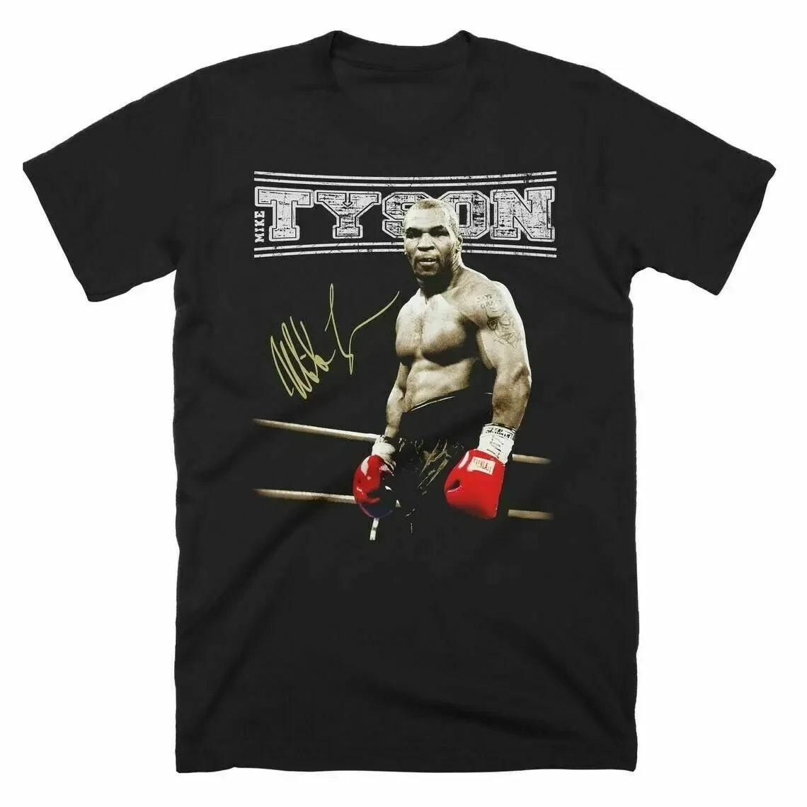 Mike Tyson Greatest Champs Boxing Training T-Shirt 100% Cotton O-Neck Short Sleeve Summer Casual Mens T-shirt Streetwear