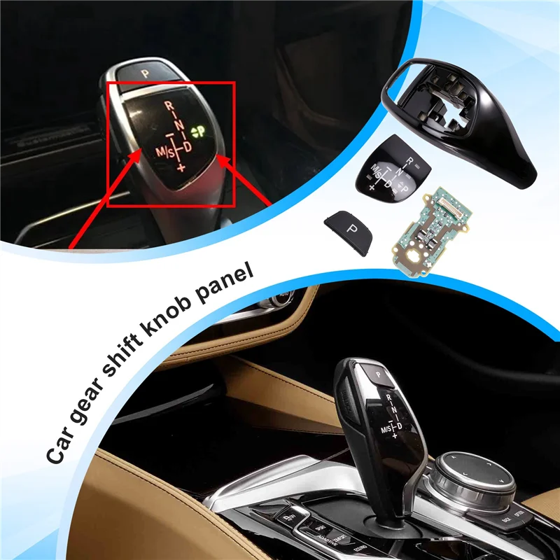 

F Chassis Gear Shift Knob Panel & LED Circuit Board W/M Patch & P Button Patch For BMW 3 Series/4 Series 2013-2019-X67A