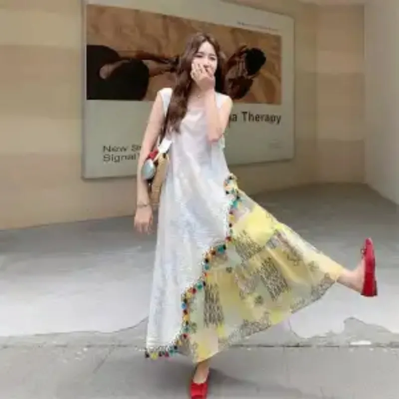 

Women's Irregular Lace Top and Skirt Set Sweet Bohemian Two Piece Outfit for Summer