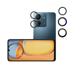 1 Set Lens Protective Film for Xiaomi Redmi 13C 4G 5G Metal Ring Camera Protectors for Redmi 13C Lens Glass