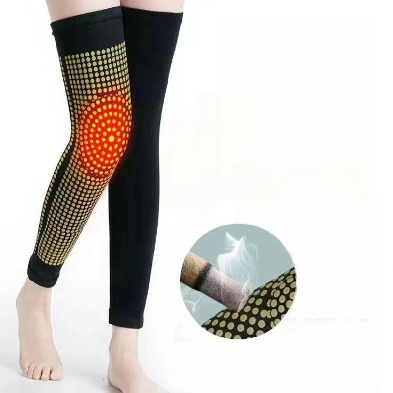 AI草膝プロテクター 暖かい 老足 冷え性 男女兼用 関節炎 高齢者用 脚プロテクター ロングチューブカバー 滑り止め