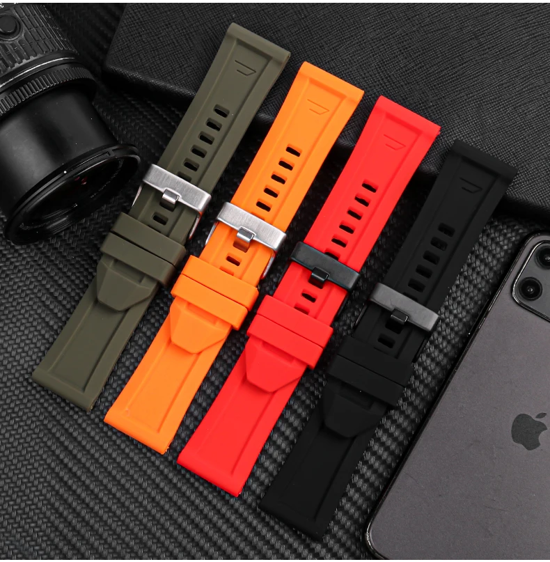 For Diesel Waterproof Silicone Watch band Men and Women Strap DZ4323 DZ4318 DZ7348 4476 4283 Accessories 24MM 26MM 28MM Bracelet