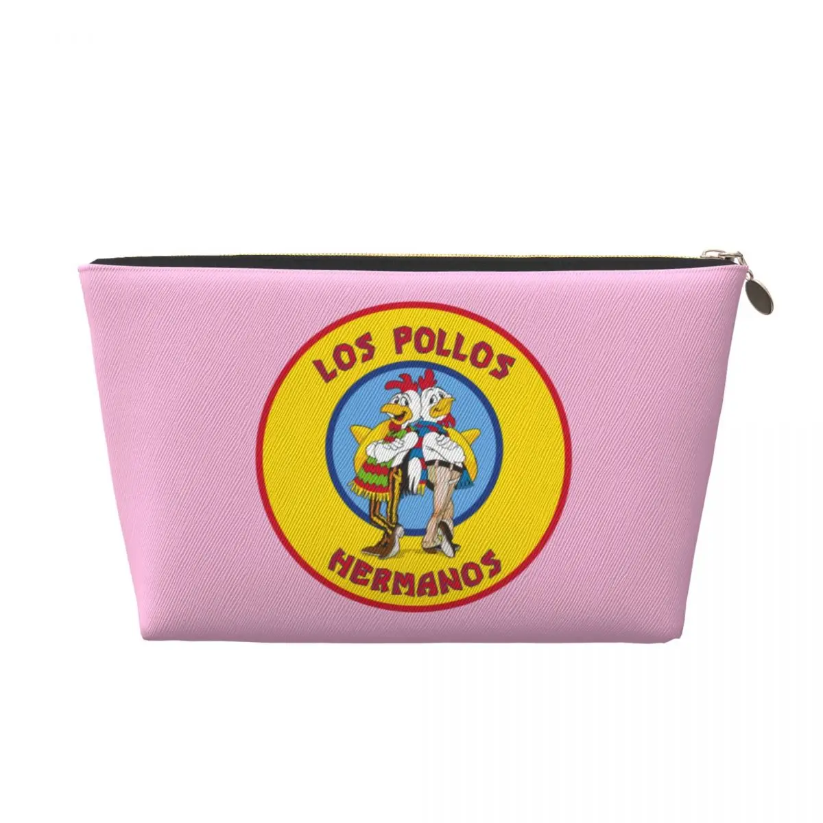 Custom Breaking Bad Los Pollos Hermanos Toiletry Bag The Chicken Brothers Cosmetic Makeup Organizer  Beauty Storage Dopp Kit Box