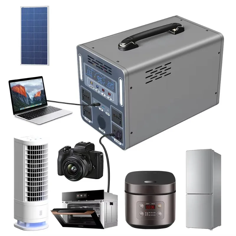 1500W 3000W Portable Solar Generator Home Camping Emergency Power Supply UPS Fast Charging Portable Power Station
