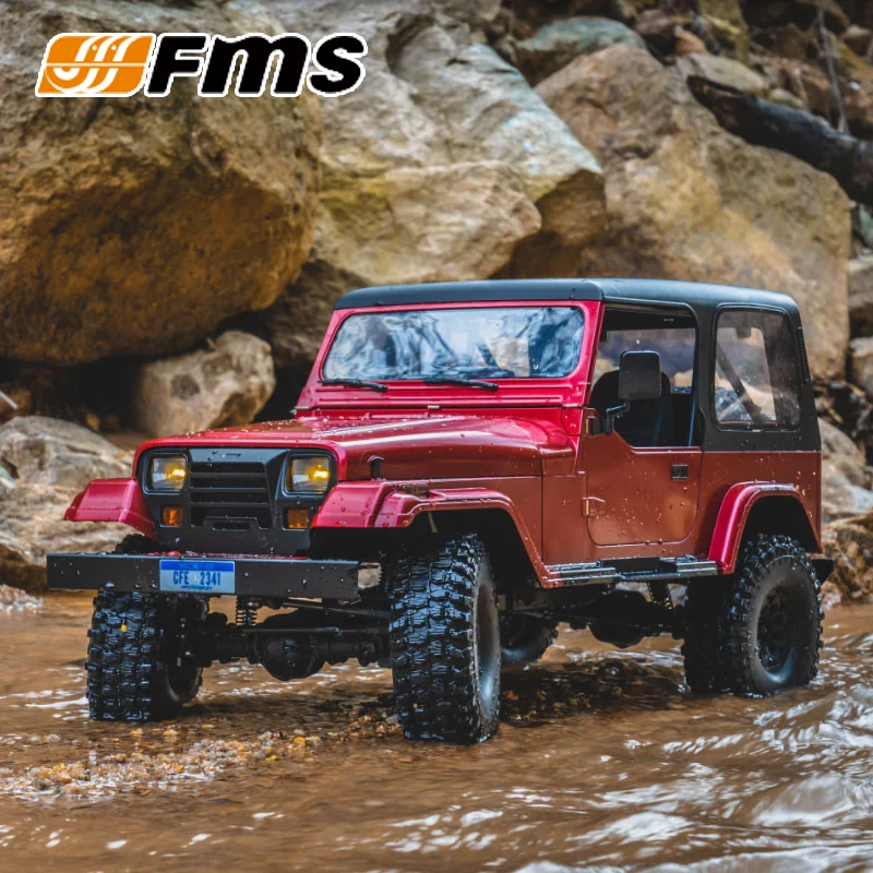 FMS 1:10 Scale MASHIGAN Red V2 RS Remote Control Rock Crawler 4WD Electric Climbing Off-Road Vehicle Model RC Adult Boy Toy