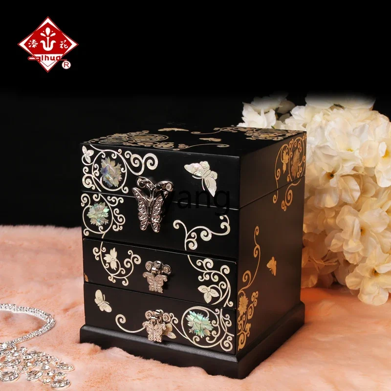 ccl lacquered nut jewelry box wedding birthday gift to girlfriend exquisite gift