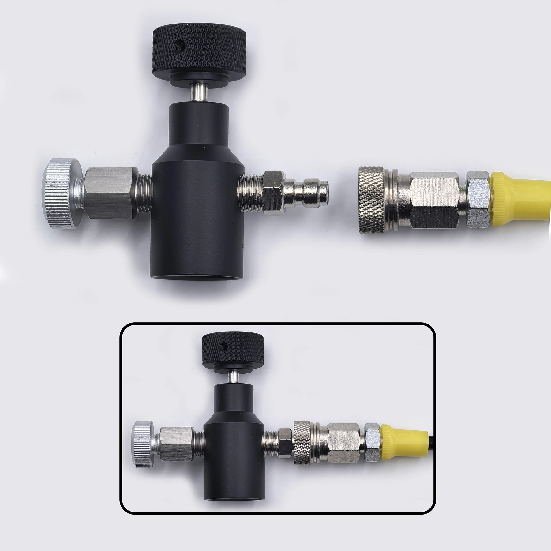 Akcesoria do wody sodowej Cylinder Stacja napełniania CO2 Adapter z wężem Adapter włączania/wyłączania W21.8-14 lub G3/4 lub CGA320 Złącze