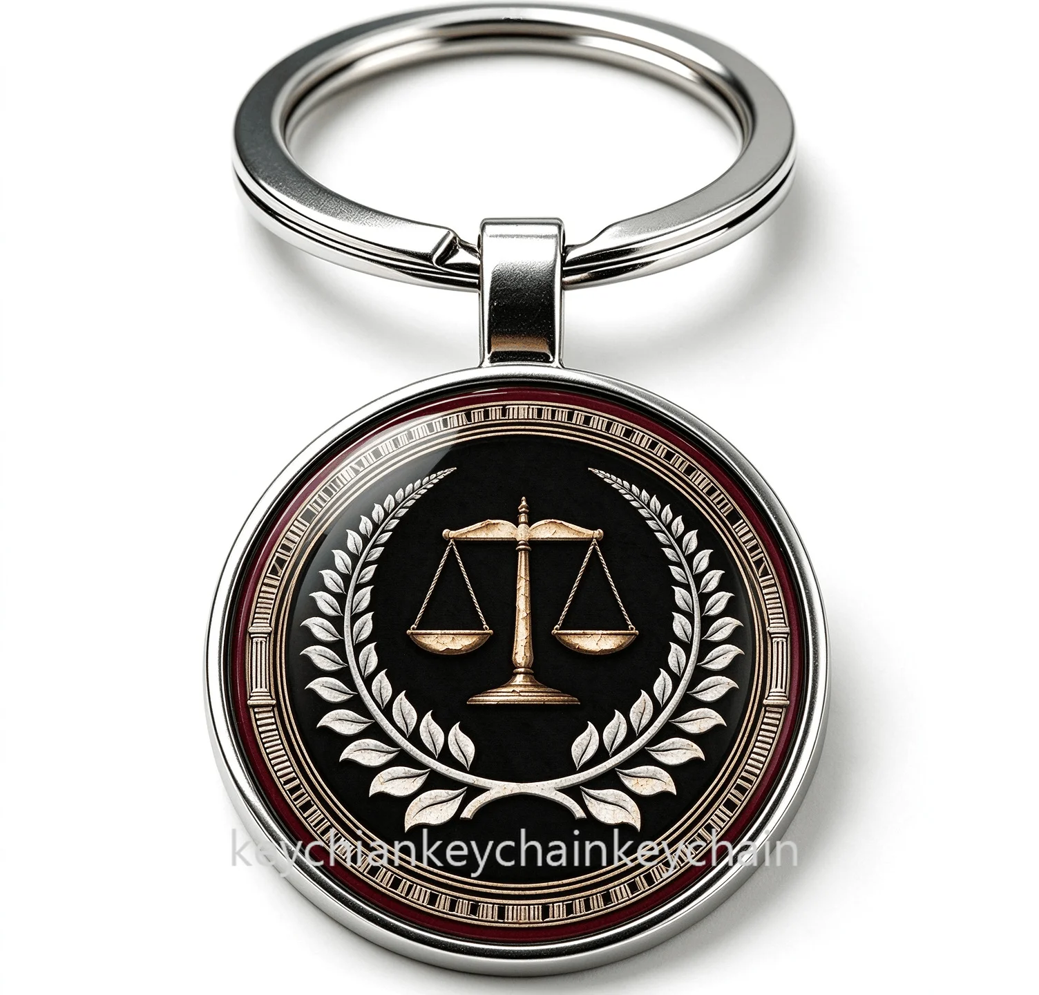 vintage justice scale Keychain Key Ring Pendant Car Bag Key Holder Gift