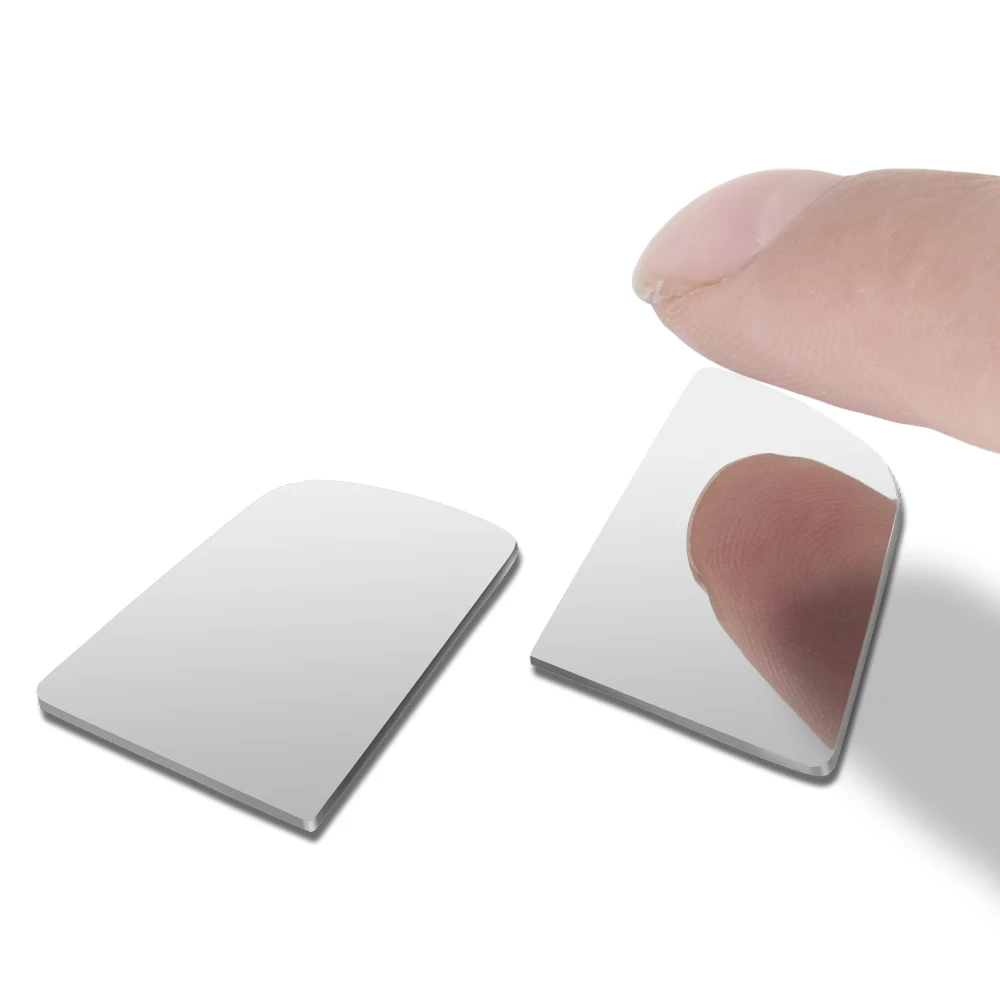 YEAHRUN 2PCS Simulation Edelstahl Seite Rückspiegel Objektiv für TRX-4 TRX-6 1/10 RC Crawler Auto Modell Upgrade Teile