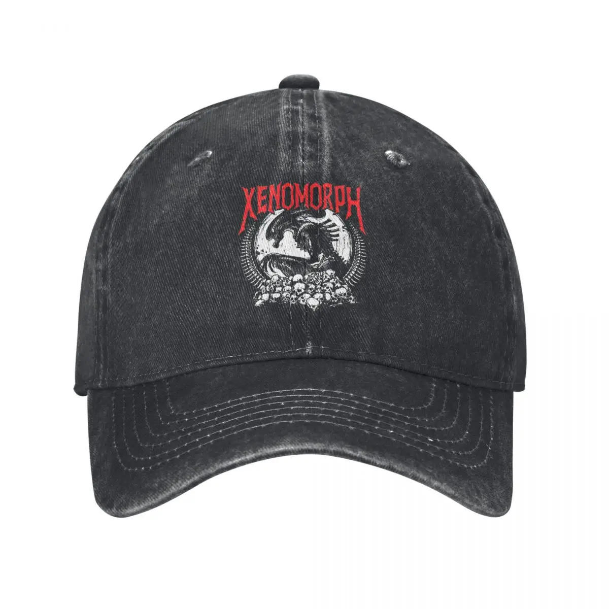 Death Metal Xenomorph Alien Romulus Baseball Cap Vintage Distressed Washed Headwear Unisex Outdoor All Seasons Travel Caps Hat