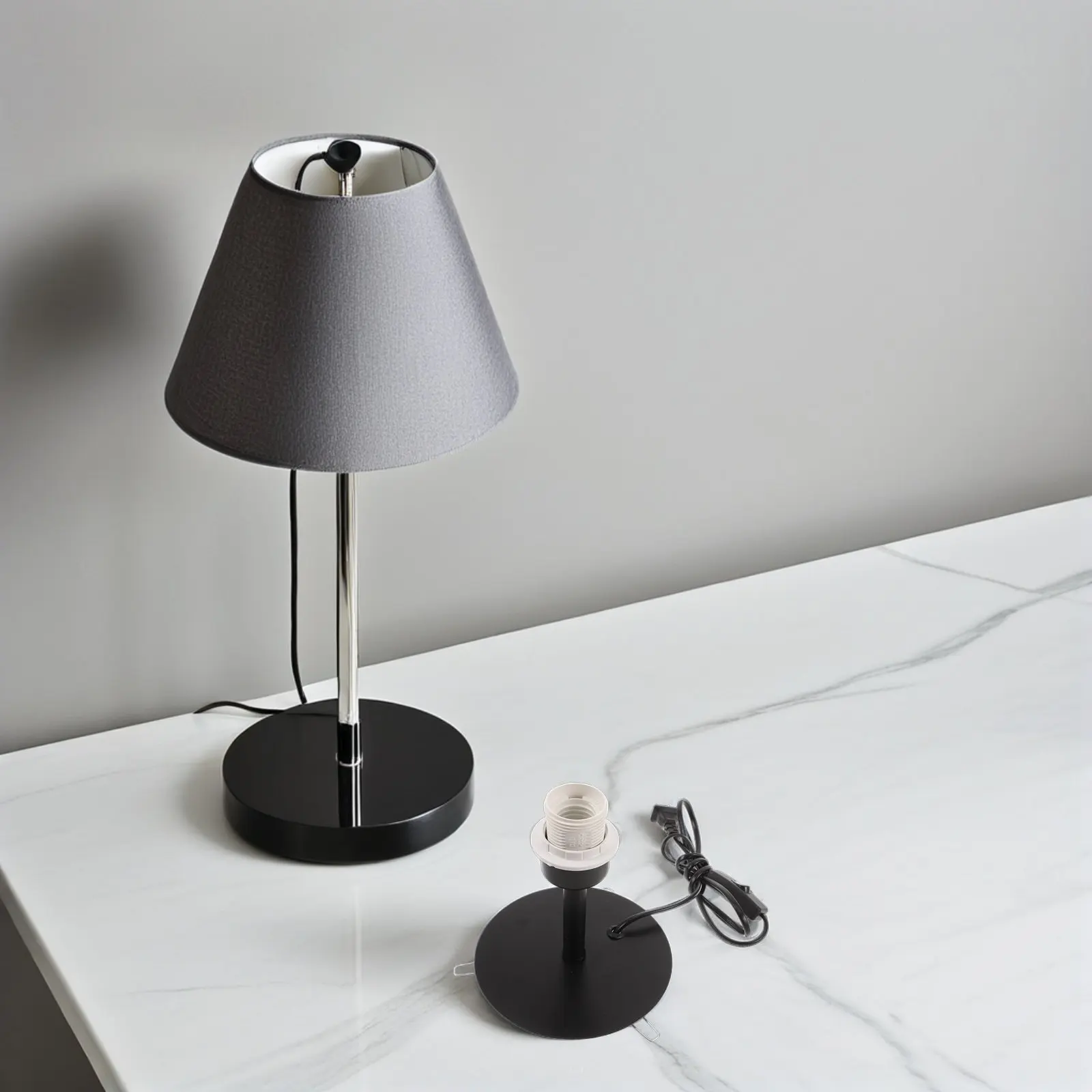 Metal Lamp Base E27 Screw Bulb Holder DIY Lamp Base Replacement Light Socket Vase Light Conversion Accessories