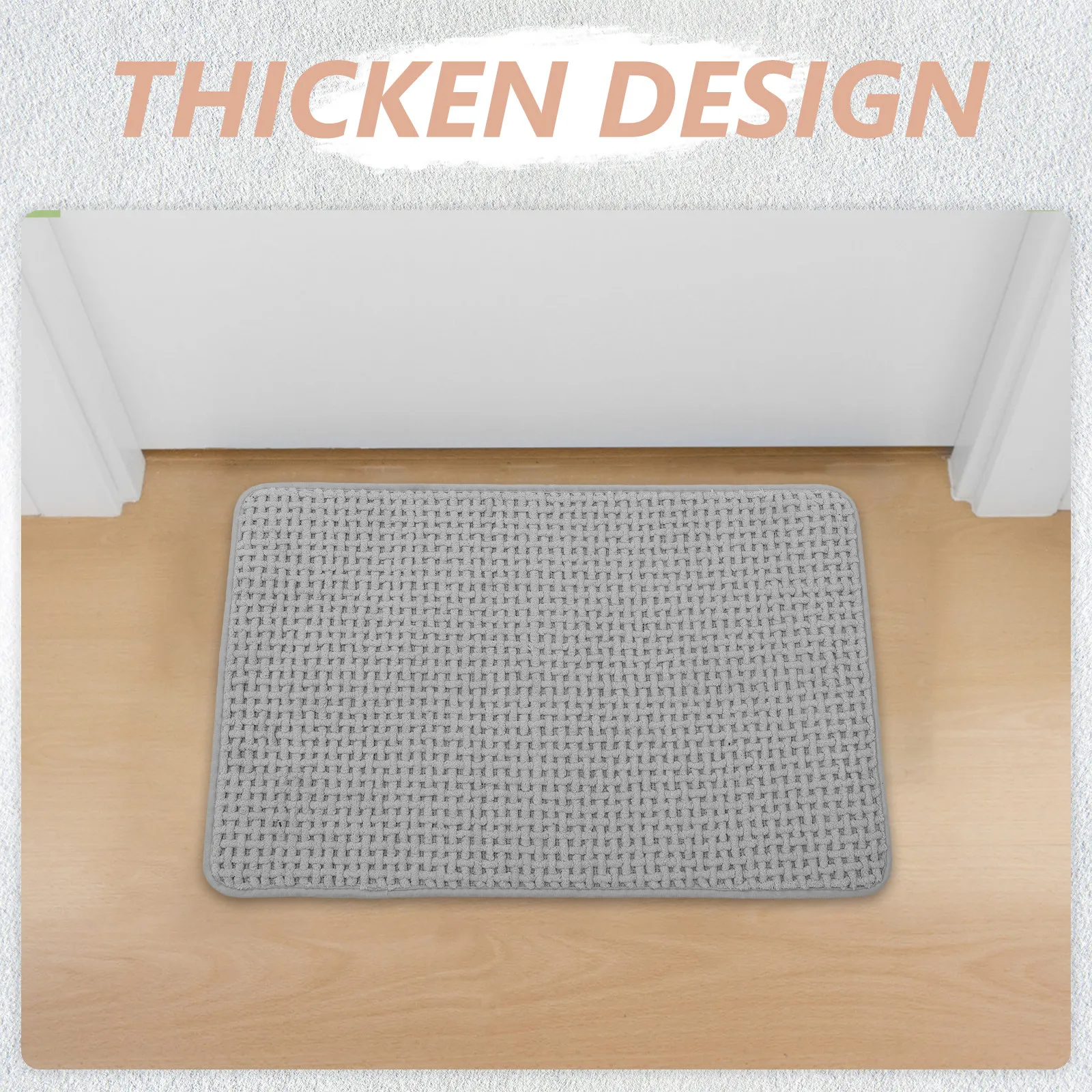 

Absorbent Thick Bathroom Mat Non Slip Rug Soft Bath Mat Floor Rug Shower Room Carpet Bath Mats Entry Doormat Non-Slip Floor Pad,