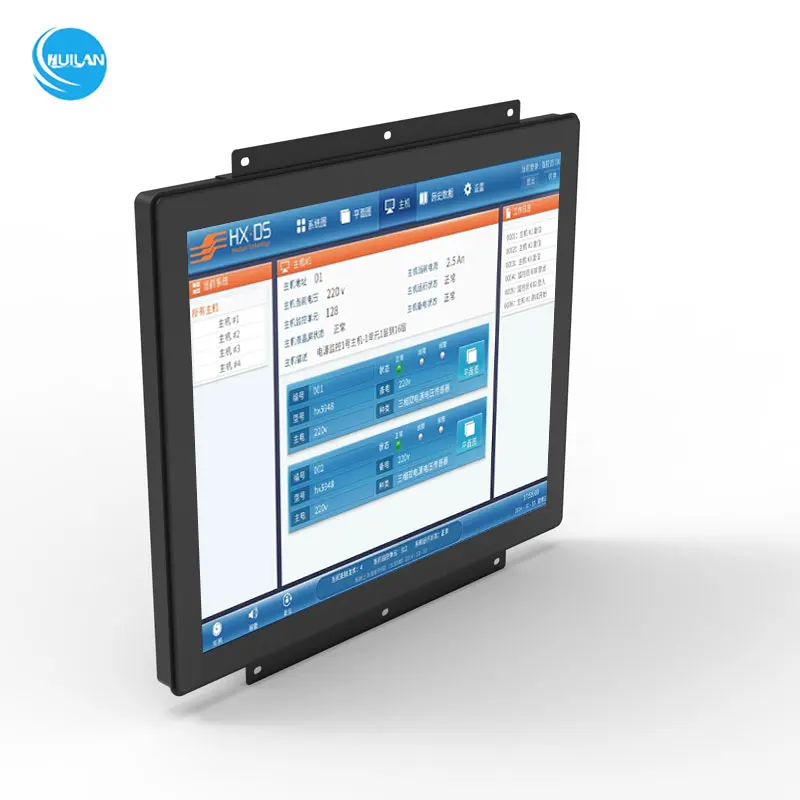 Outdoor Lcd Embedded Industrial Touch Screen Display Monitor Open Frame Capacitive IP65 Waterproof 15/17/19/21.5 Inch 1000 Nits