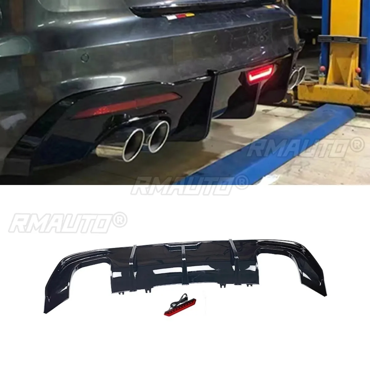 

Задний бампер автомобиля, задний бампер, сплиттер, диффузор, спойлер, защита бампера для Audi A4L 2020-2024, комплект кузова, автомобильные аксессуары