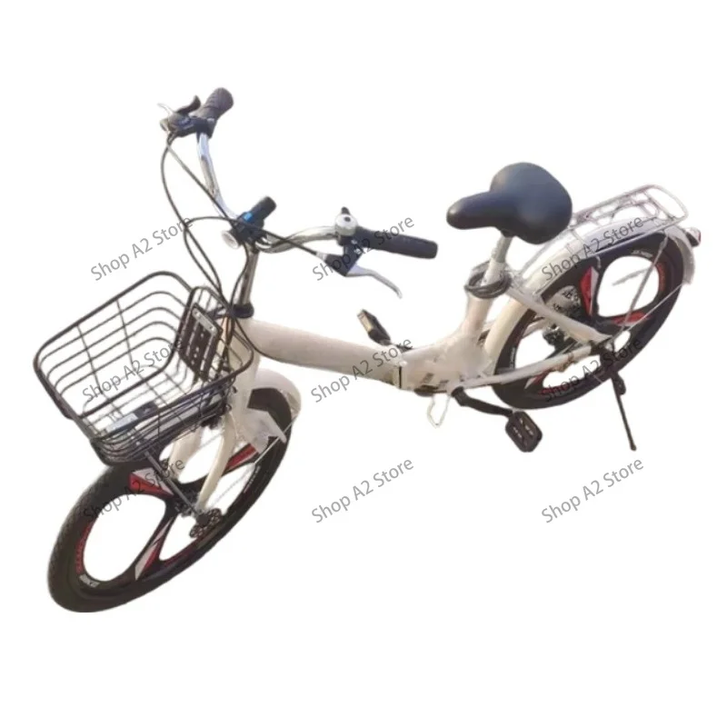 20 Inch 6‑Speed Compact Folding Bicycle, Variable Speed Foldable City Bike for Adult Daily Commute Home Travel
