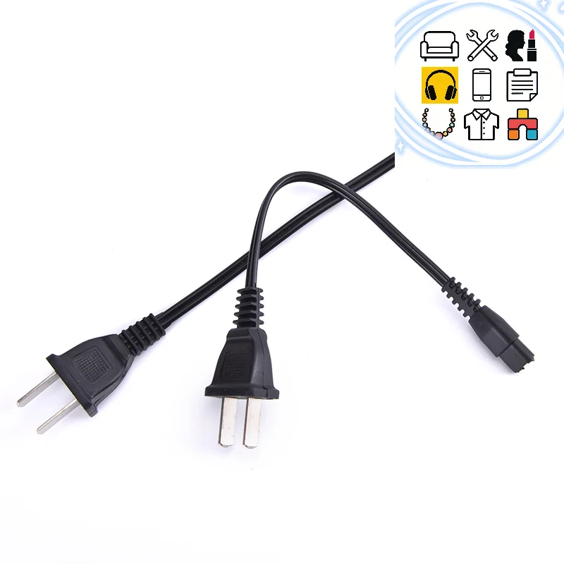 

Flashlight Charging Power Cord 220V 110V Direct Charging Universal Double Hole Direct Charging Universal Dual-hole Light Charger