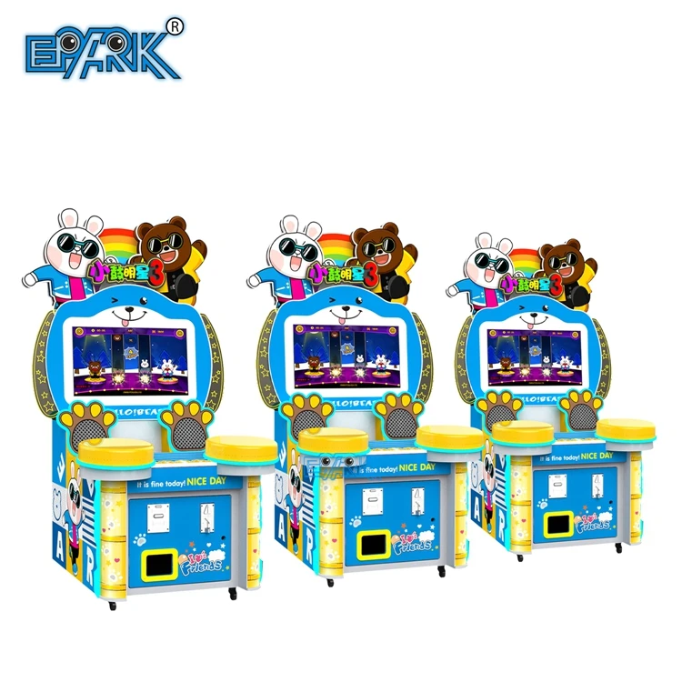 Amusement Park Coin Operated Snare Drum Kid Arcade Video Game Machine