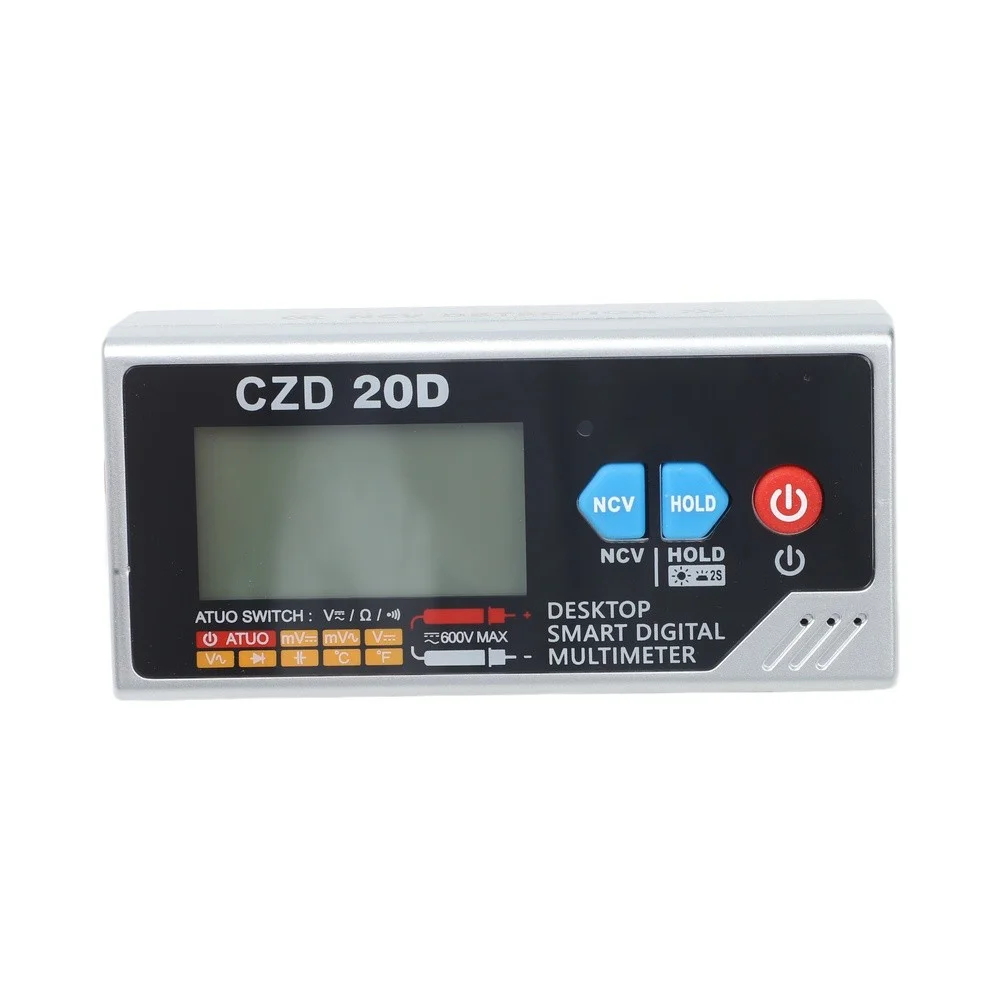 Desk Multimeter With Tilt Design Voltage Tester True for rms Meter 96*45*42mm Desktop Multimeter AC DC Voltage