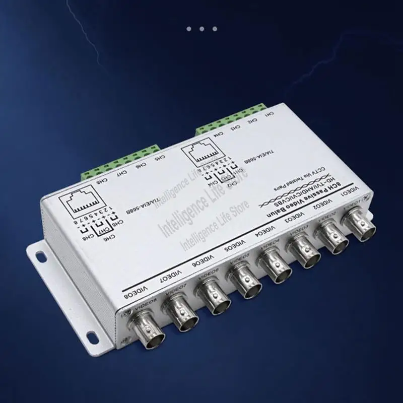 

Пассивный видеобалун для камер TVI CVI AHD CCTV через витые пары UTP Video Balun 4-канальный приемопередатчик BNC к UTP RJ45 (4 канала) Прочный-