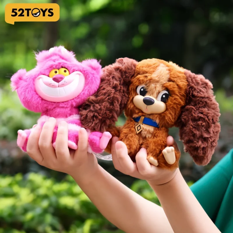 52Toys Disney Cat Dog Friends Plush Pendant Blind‑Box Toy, Cute Collectible Plushie Ornament For Adult Fans