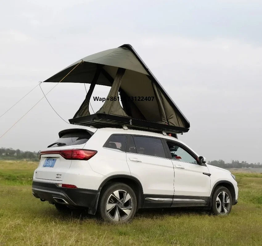 

Attractive Price Aluminum Triangle Hard Shell Roof Top Tent 4x4 Offroad Four-Season Waterproof Lightweight Car Roof Tent