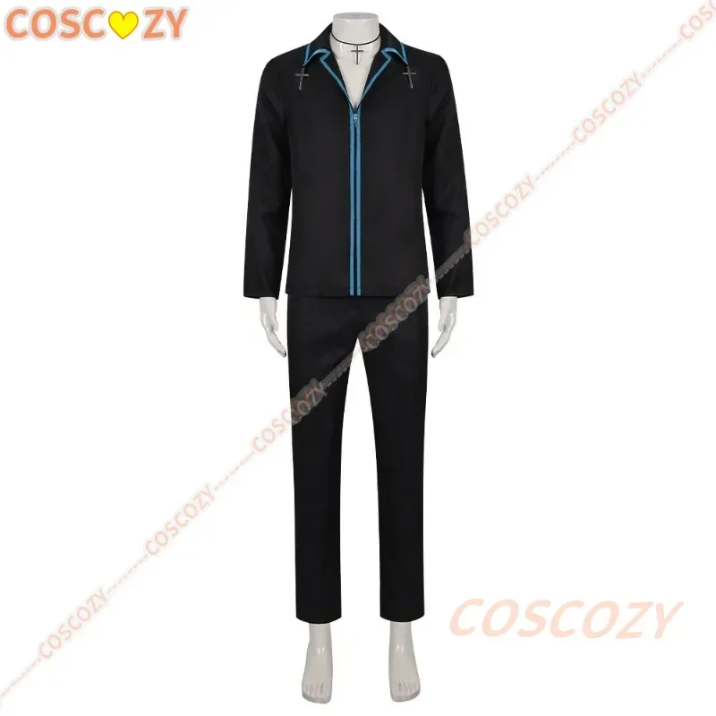 Anime Shugo Chara Tsukiyomi Ikuto Cosplay Costume parrucca collana coda di orecchio puntelli JK uniforme Set completo Adult Boys Convention Cosplay