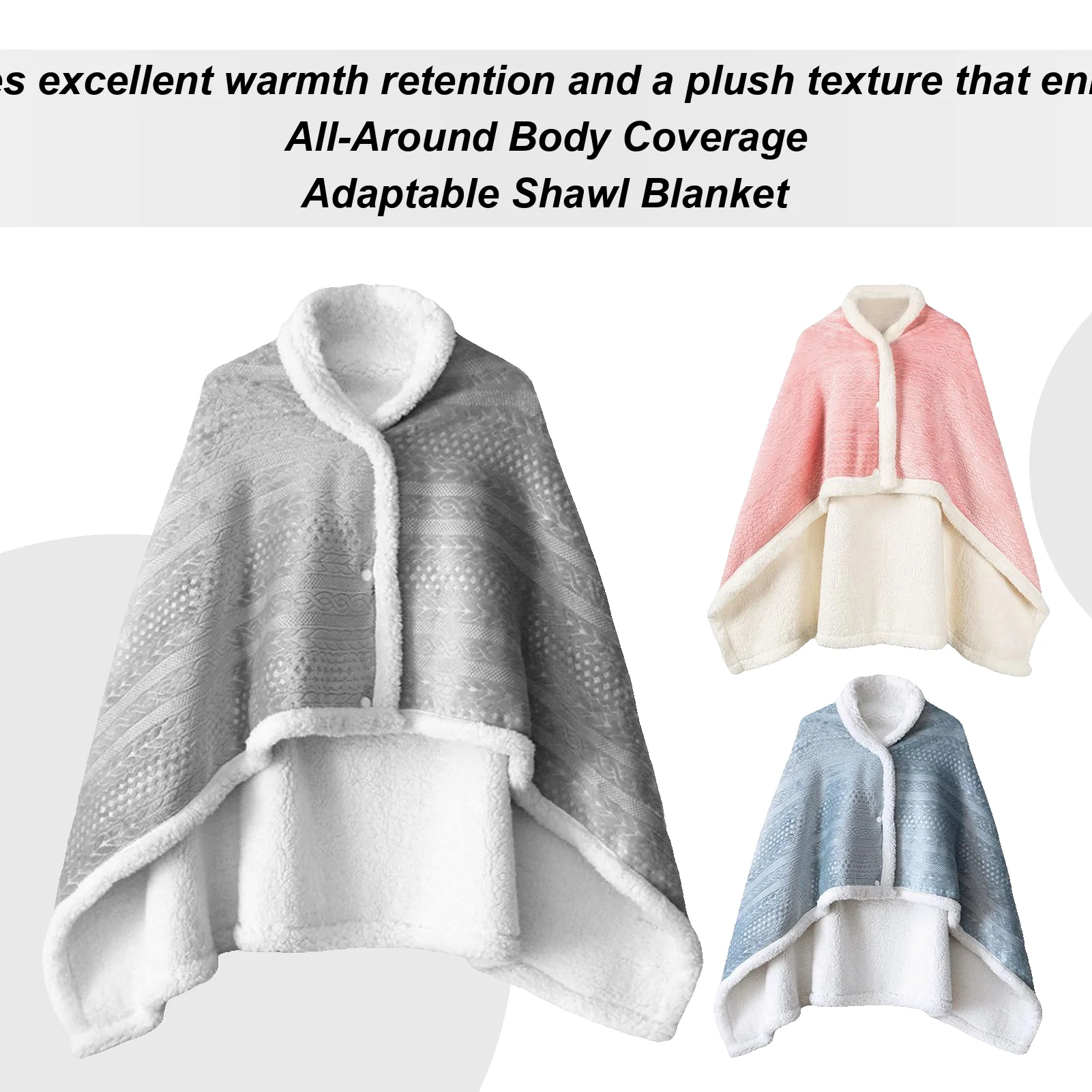 

Wearable Blankets Shawl Blanket Flannel Lazy Casual Office Blanket Lazy Blanket Student Nap Blanket Leggings Knee Shawl Blanket