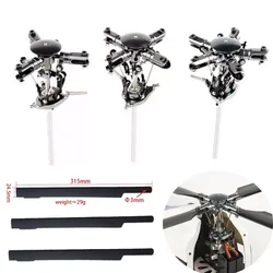 DIY RC 3/4/5-blades 5mm shaft Main Rotor Head BladeSet for Align Trex Trex 450 V3 FBL PRO Helicopter