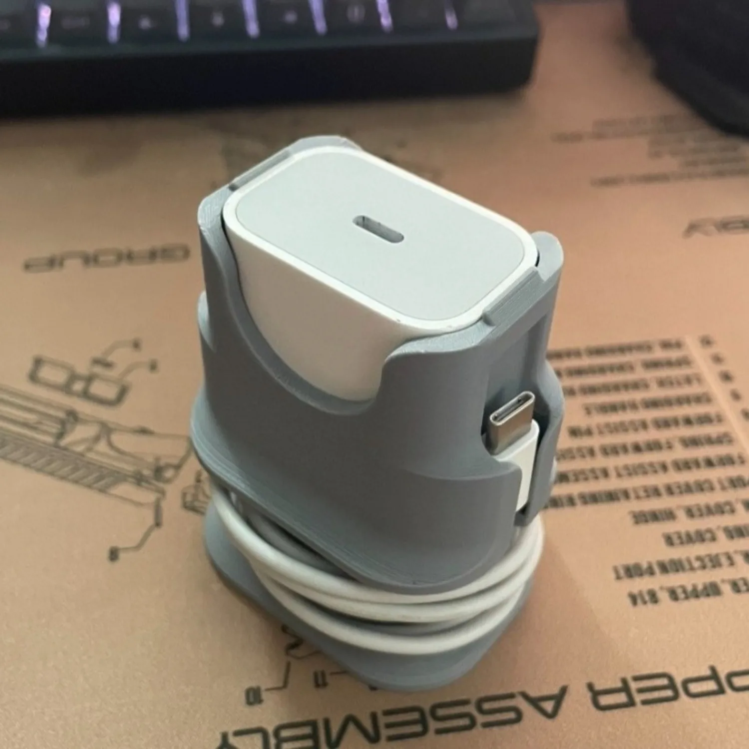 Apple 20w USB C Adapter Charger Case a Brick like Companion That Prevents USB C Adapter Cable Wear and Tear Portable