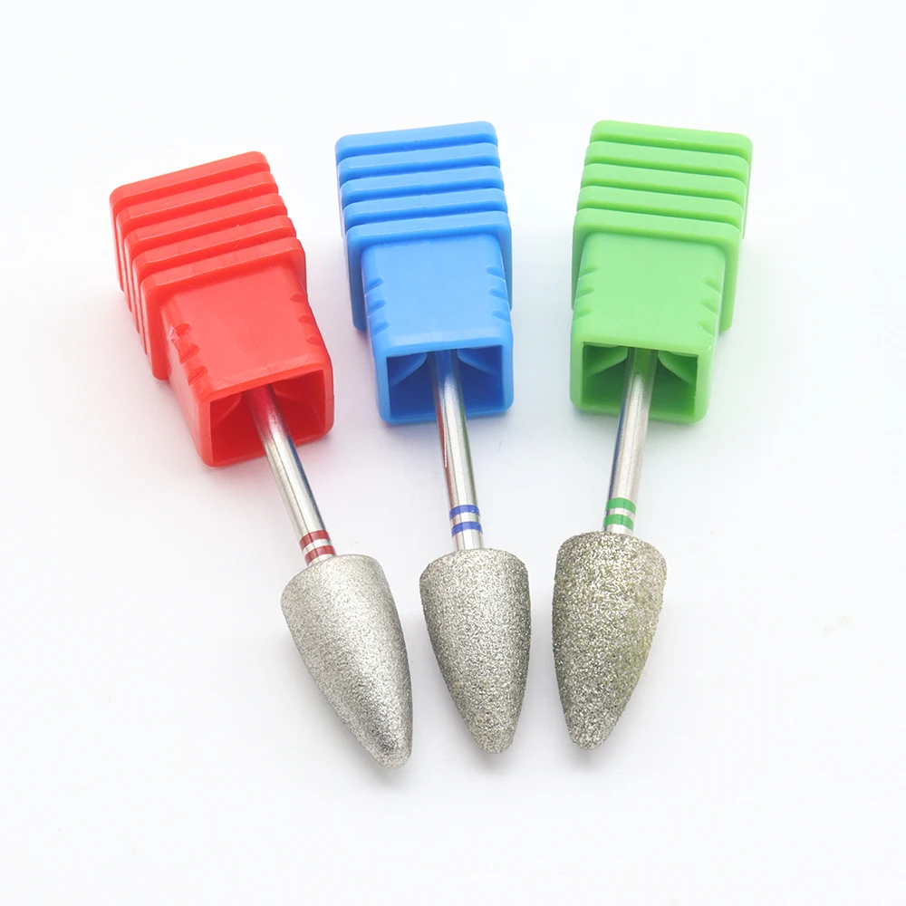 8mm Big Diamond Nail Drill Bit Rotary Burr stainless steel Foot Rasp Cuticle Cutter Pedicure Tool Accessories Mill Manicure feet