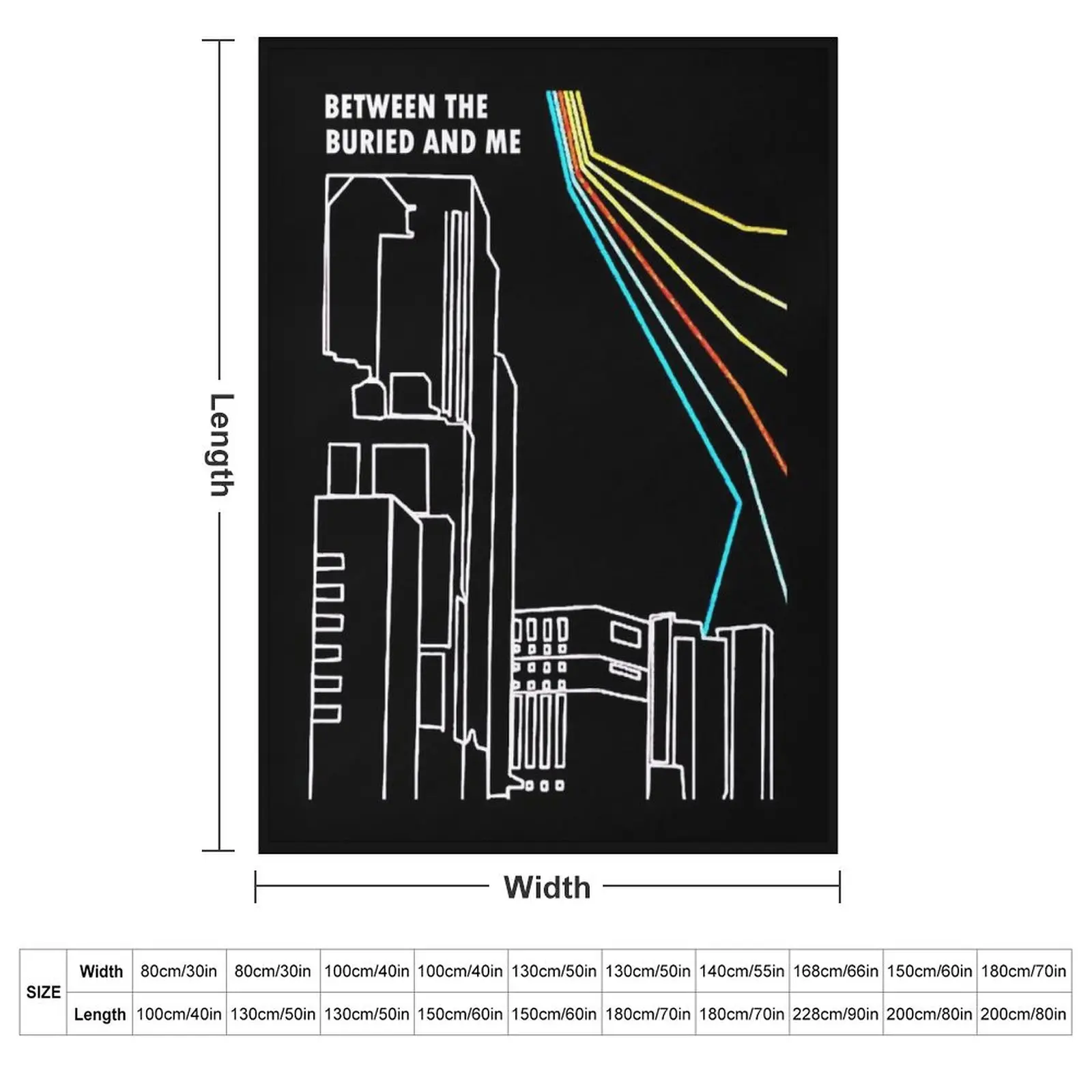 Between the Buried and Me genre rock band Essential T-Shirt Throw Blanket couch cozy soft plush fuzzy picnic outdoor blanket