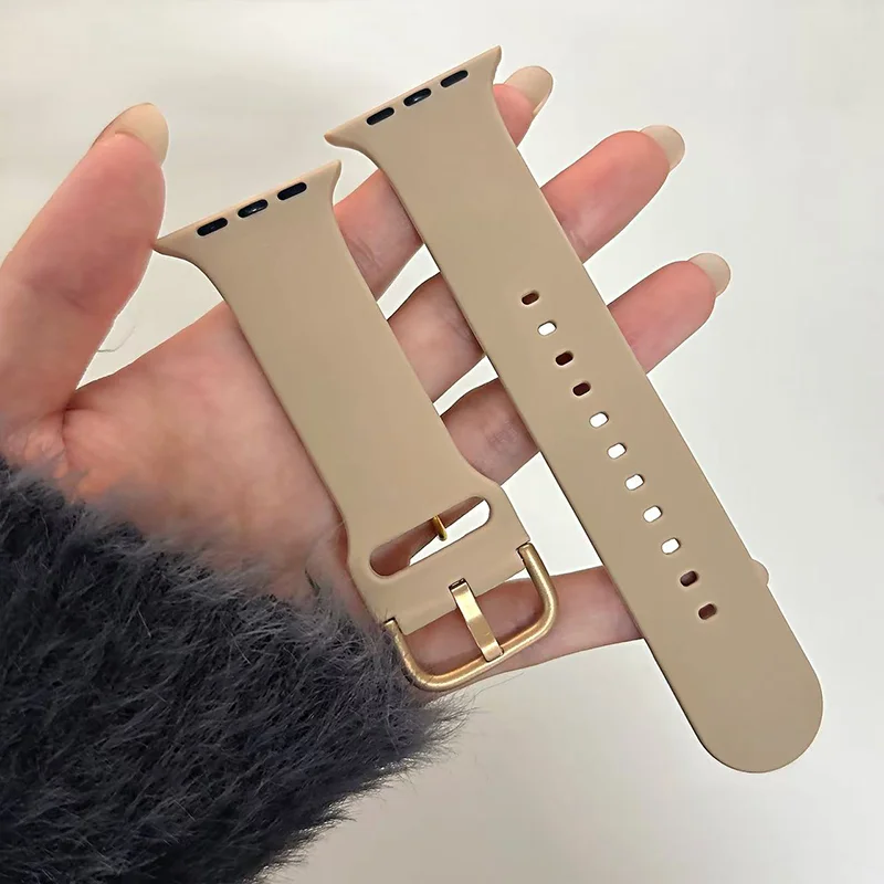 Classic Silicone strap For Apple Watch 11 42-46mm 49mm 44mm 45mm 40mm 41mm Sport bands iwatch series 10 9 8 7 6 5 SE Ultra 3-2-1 image 6