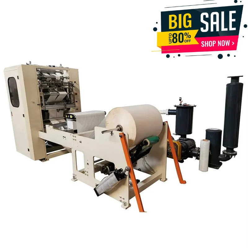 Customized Facial Tissue Production Machine Soft Paper Tissue Processing Line Automatic Embossing Folding Cutting Equipment