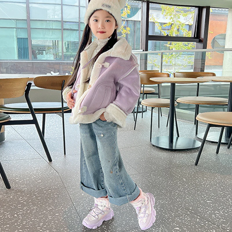 

Girl Snow Boots Boy Cotton Shoes Autumn Winter New Velvet Thicken Keep Warm Sneakers Versatile Leisure Children's Shoes