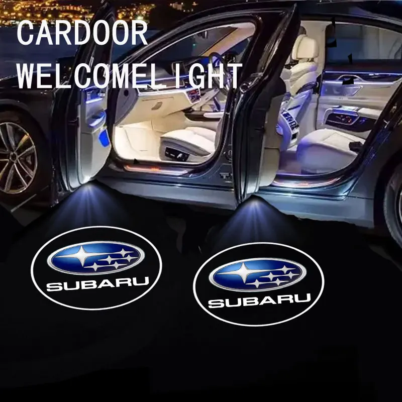 

Светодиодный проектор логотипа автомобиля для дверей, подсветка для Subaru Legacy, LEVORG, WRX, Outback, XV, Forester, Ascent, Exiga, SOLTERRA