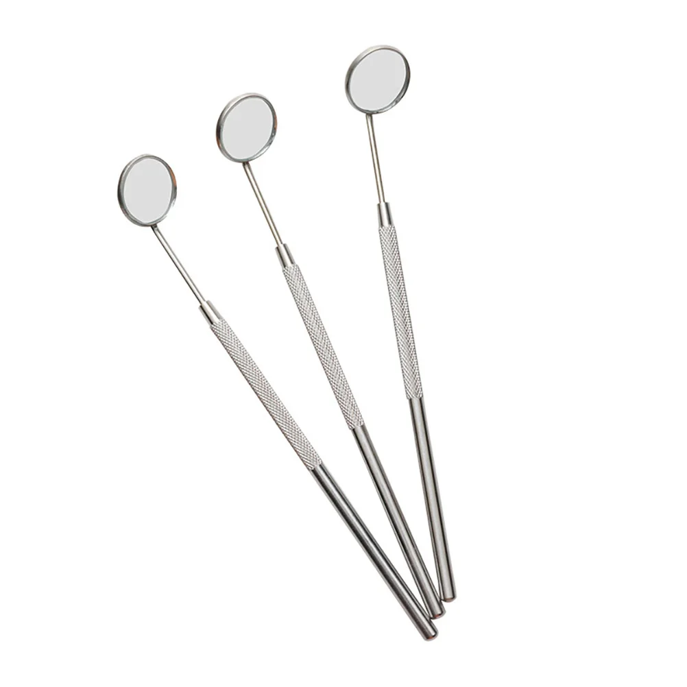 

2Pcs Durable Stainless Steel Eyelash Mirror Eyelash Extension Mirror Lightweight Makeup Inspection Tool for Face Mouth Eye