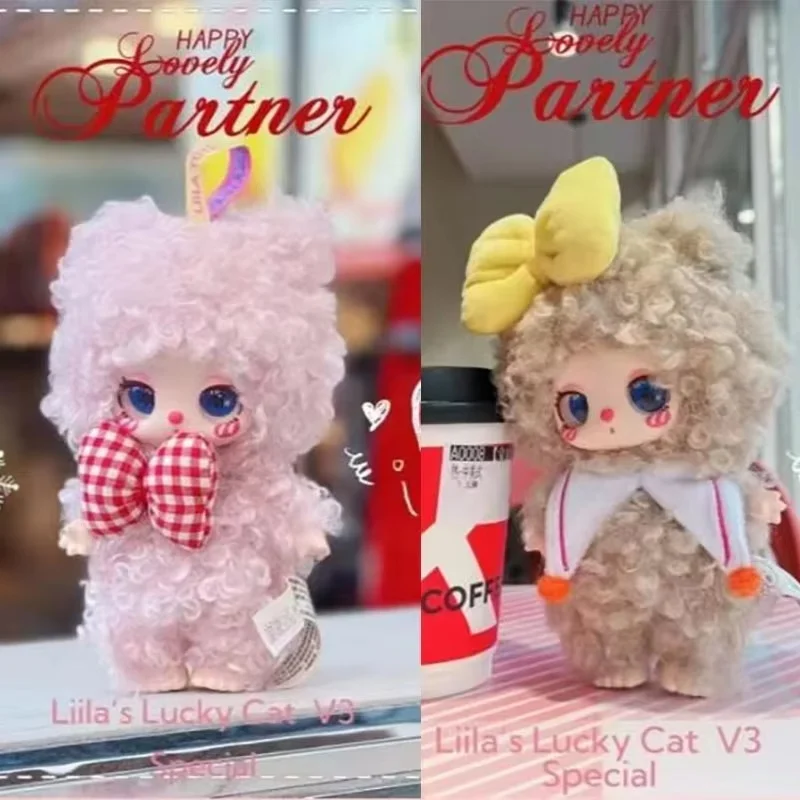 

New Liila V3 Luck Cat Serise Blind Box Toys Anime Action Figures Caja Trendy Sweet Fluffy Dolls Girls Xmas Gift Genuine Presale