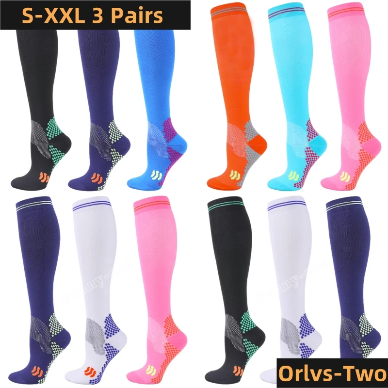 

HOT 2026 1/3 Pairs Dropship Compression Socks Varicose Veins 20-30 Mmhg Men Women Socks For Running Cycling,Football Soccer Stockings