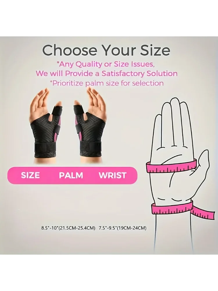 2pcs Ergonomical Thumb Brace Right Hand or Left Hand for Arthritis Pain and Support, Thumb Splint for Trigger Thumb