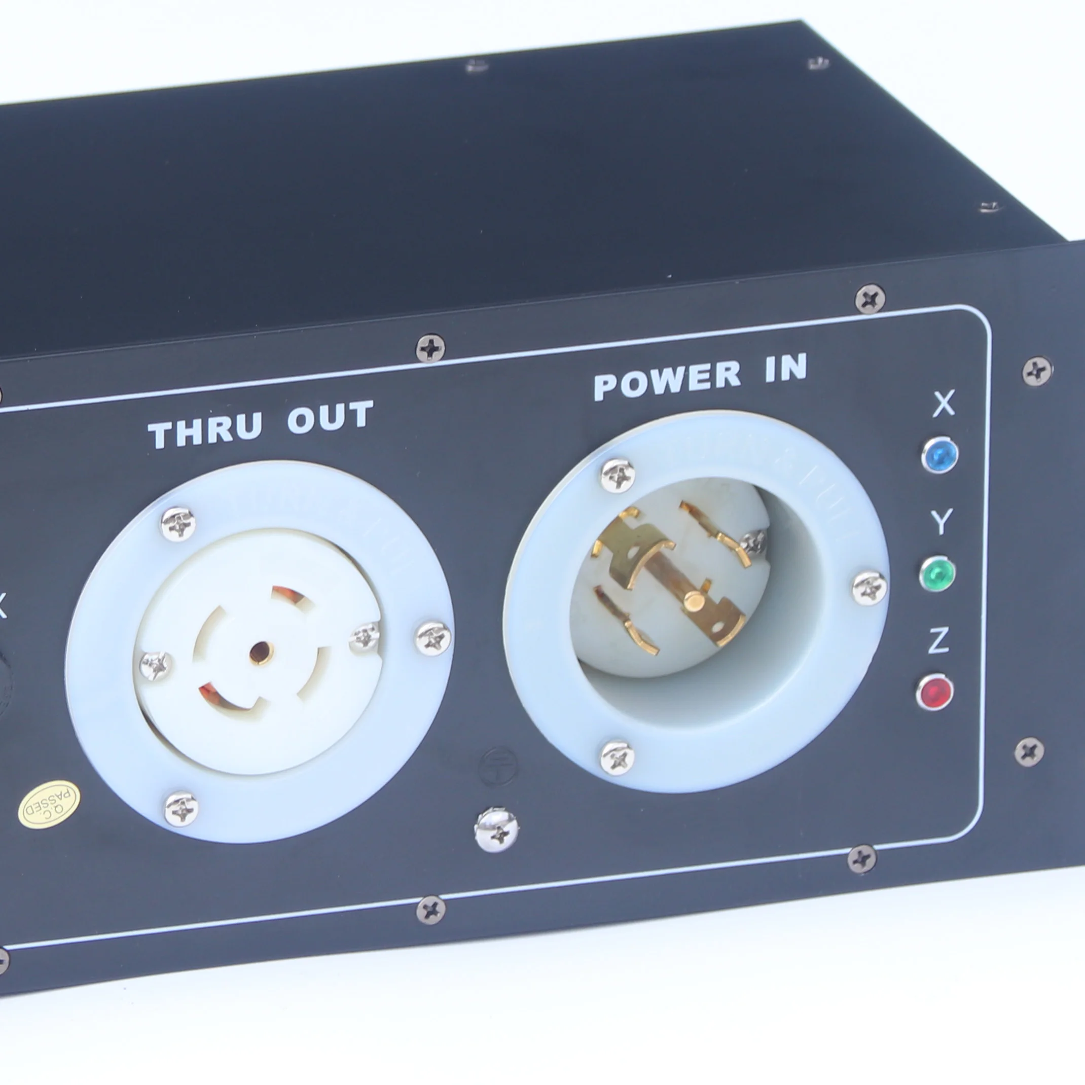 4*L5-30 220V + 3Edison 110V Three Phase Power Distribution Box L21-30 220V Input Output Aluminum Power Distro Case