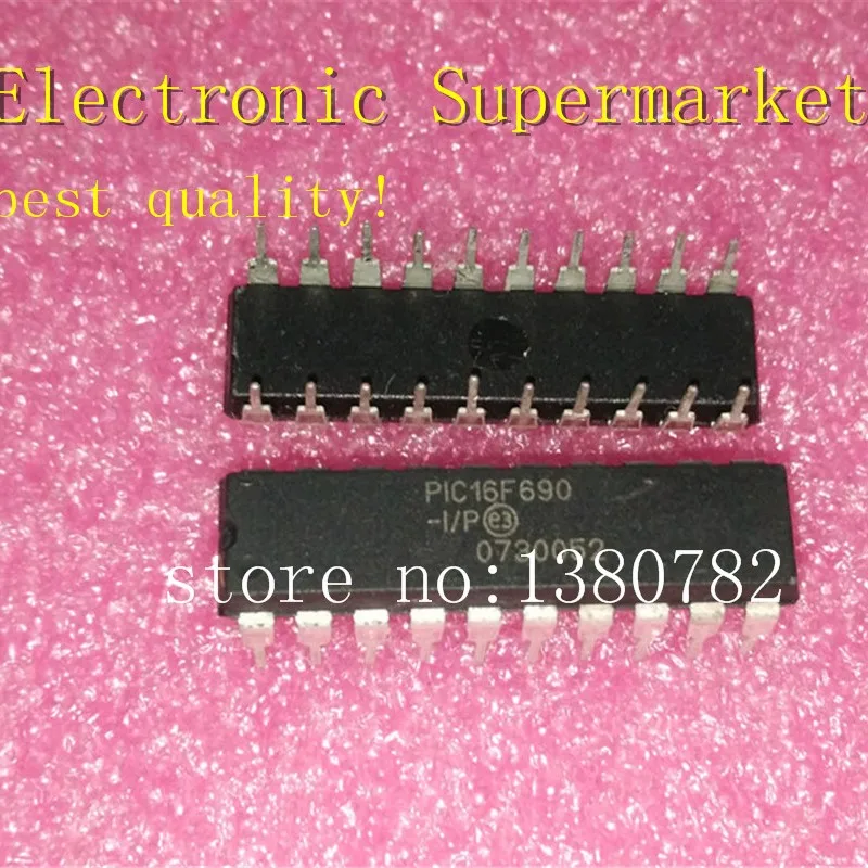 

Free Shipping 20pcs-100pcs/lots PIC16F690-I/P PIC16F690 DIP-20 100% New original IC In stock!