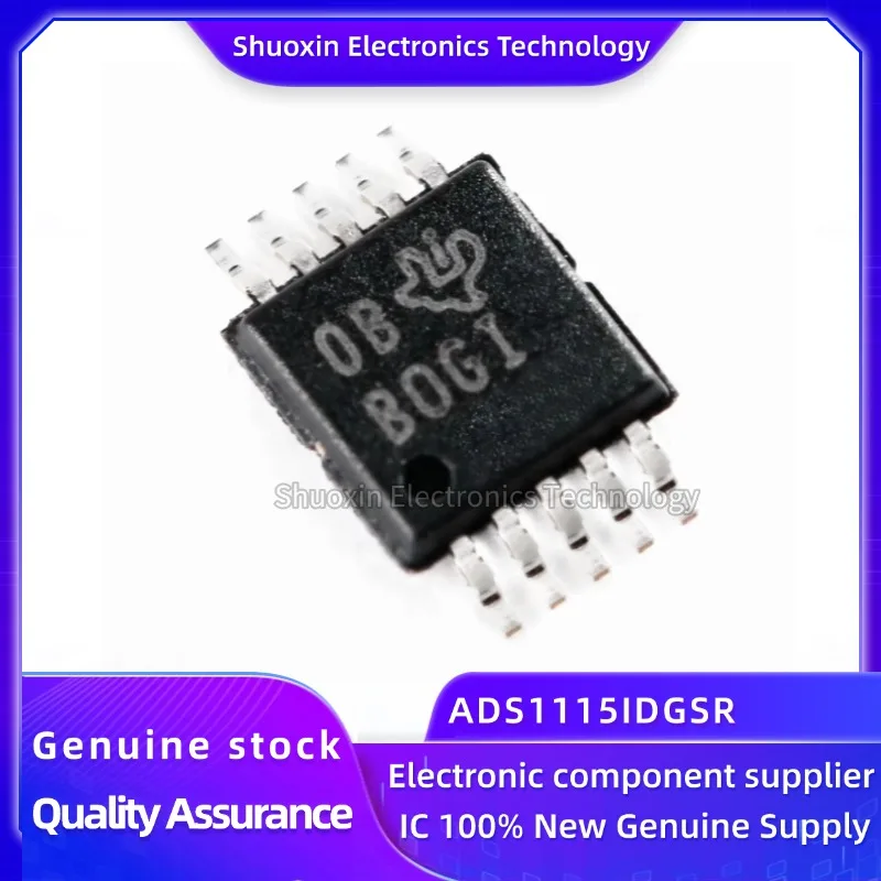 

10 Pieces/Batch Ads1115Idgsr Vssop-10 16-Bit Analog-To-Digital Converter Chip 100% New