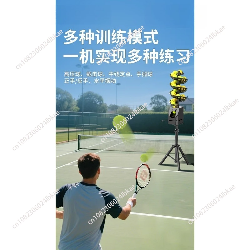 For Tennis Pickleball Universal Ball Launcher Self Serve Machine Solo Training Coach Ball Feeder