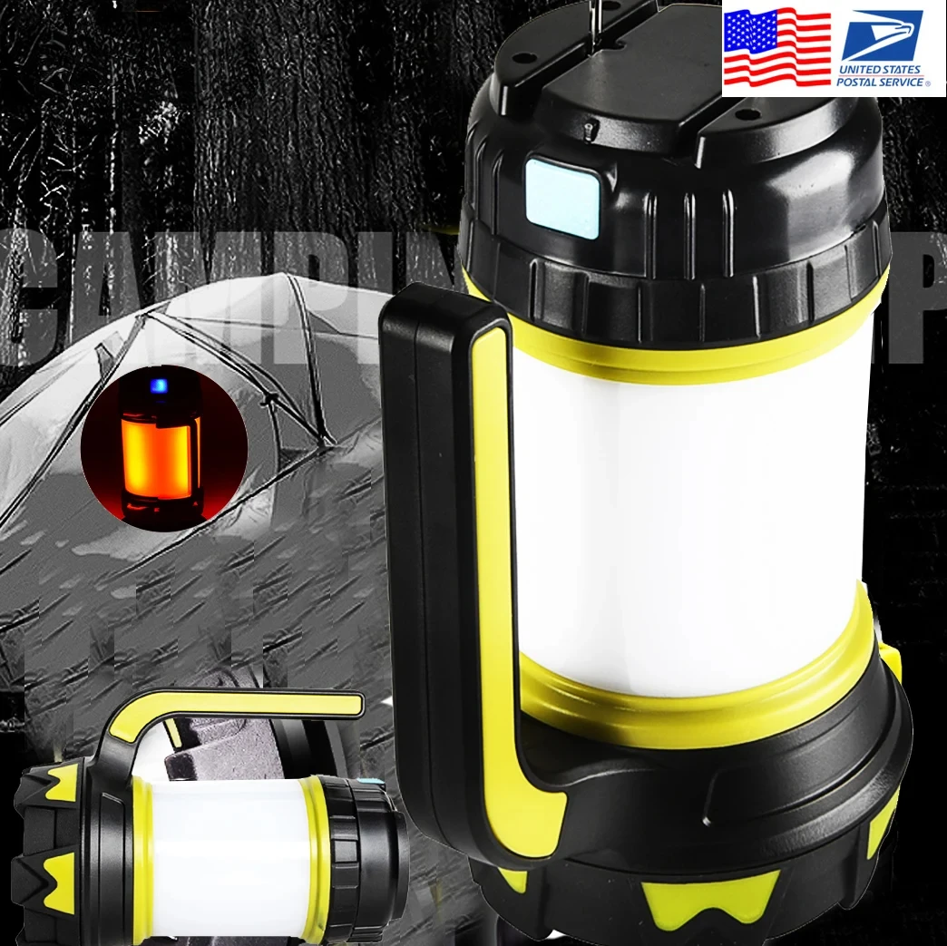 

ZK30 8000 Lumen 100W Long Use,USB Rechargeable LED Torch Camping Lantern Water Resistant Outdoor Search Flashlight for Fish Hunt