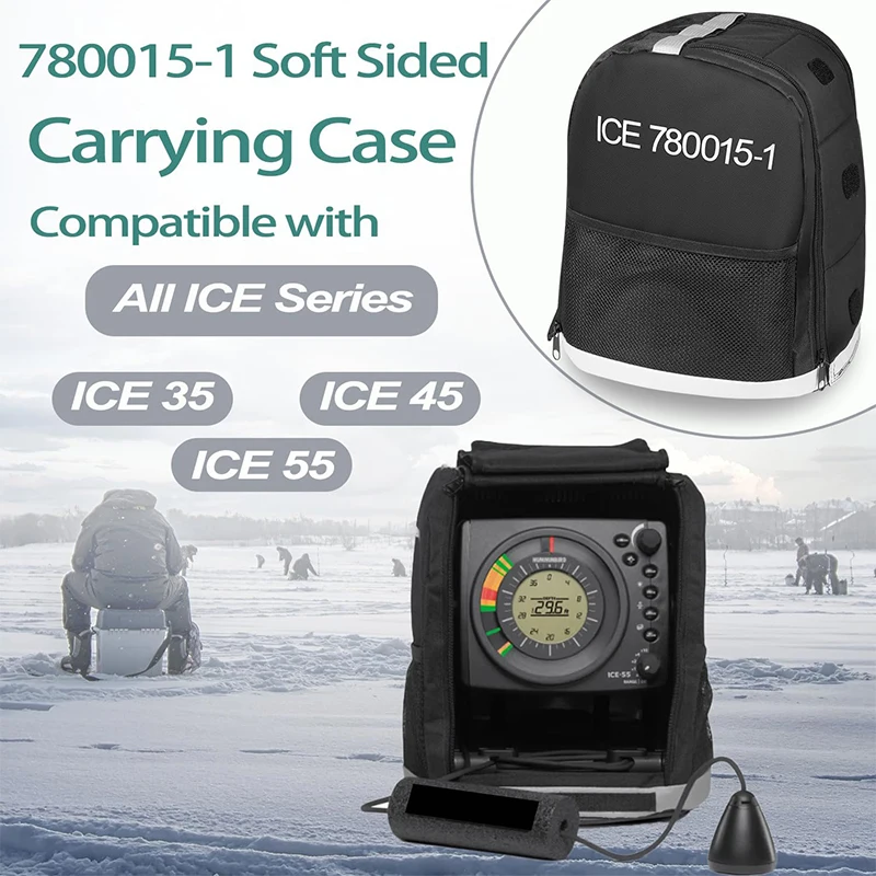 

780015-1 Carrying Case, for Humminbird ICE Flasher ICE 35, ICE 45, ICE 55 Models, Storage Travel Bag for Portable GPS Navigator