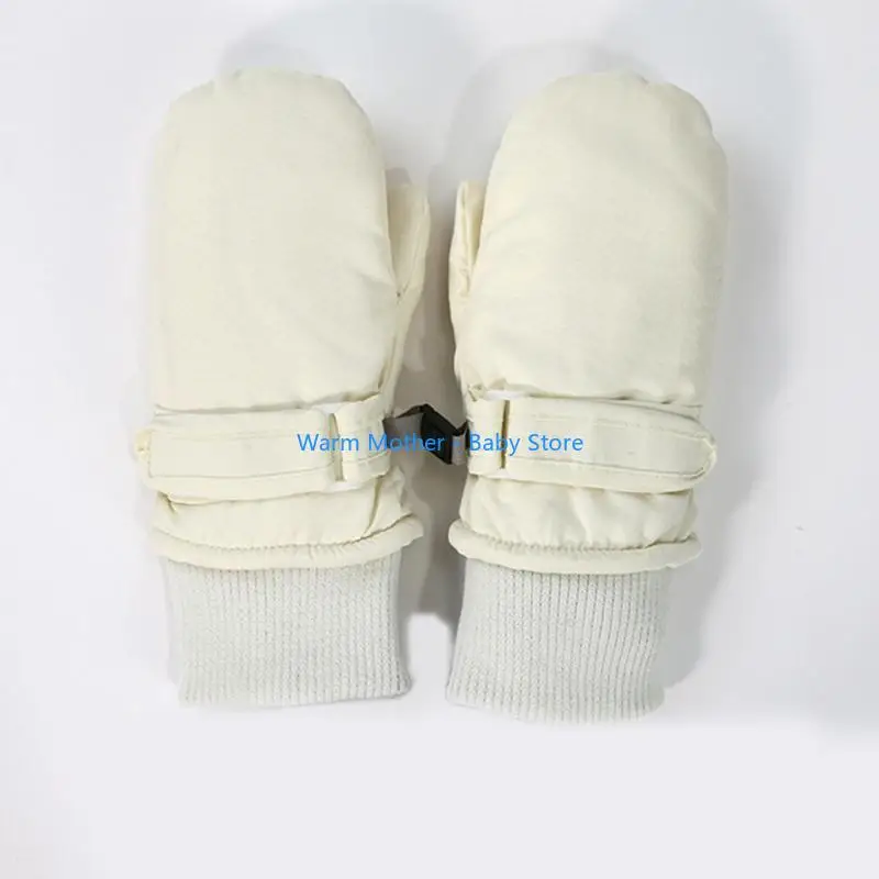 قفازات الشتاء للأطفال الصغار قفازات دافئة سريعة الجفاف مقاومة للماء للأطفال 57QE #2